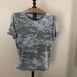 Free People Camo top